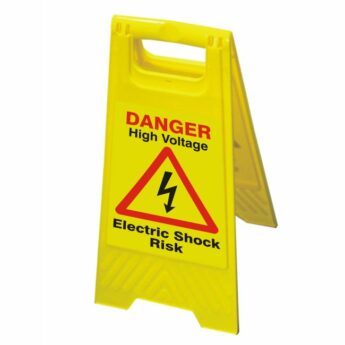 Hazard Warning Floor Sign – Danger High Voltage