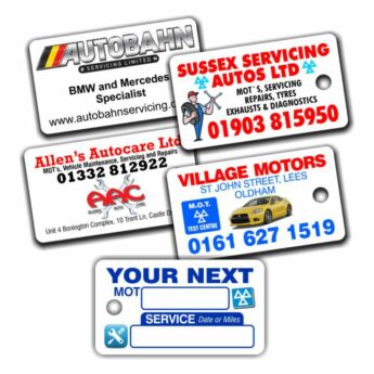 Key Ring MOT Reminder Tags