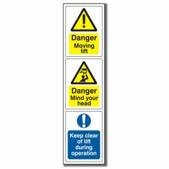 Vehicle Lift Warning Sticker
