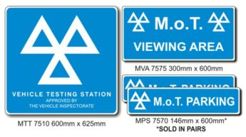 MOT Signs – Mini Pack – 4 Sign Pack