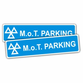 MOT Sign – MOT Parking – (pair)