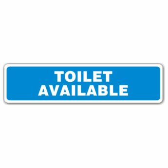 Toilet Available Sign