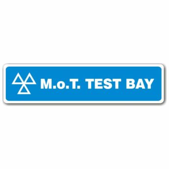 MOT Sign – Test Bay
