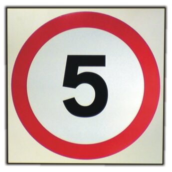 Speed Limit 5 mph Sign – REFLECTIVE