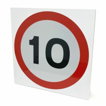 Speed Limit 10 mph Sign – REFLECTIVE