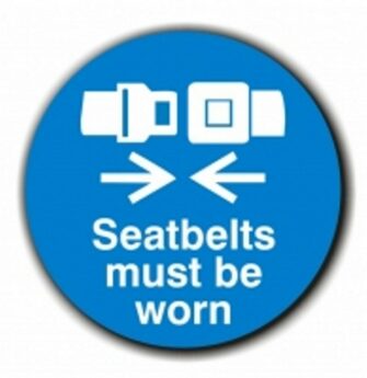Bus and Coach Seat Belt Stickers
