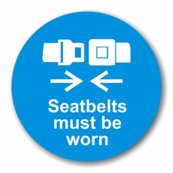 Bus and Coach Seat Belt Stickers