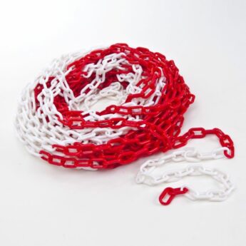 Plastic Barrier Chain – RED & WHITE