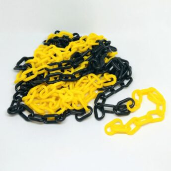 Plastic Barrier Chain – YELLOW & BLACK