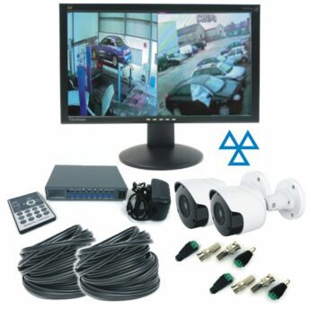CCTV System – 2 CAMERA with 2 x 100m Cables