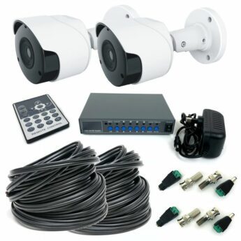 CCTV System – 2 CAMERA – NO MONITOR with 2 x 100m Cables