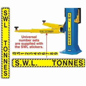 Safe Working Load Sticker – VERTICAL (700 x 75mm)
