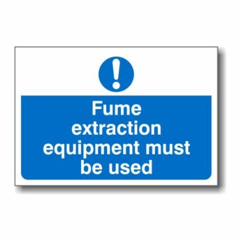 Fume Extraction Sign