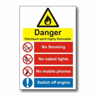 Danger Petroleum Spirit Sign