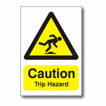 Caution Trip Hazard