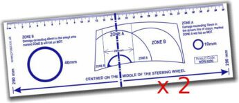 Windscreen Damage Assessment Ruler – 2 PACK