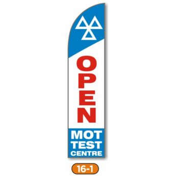 Feather Flag – Open MOT Test Centre