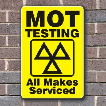 Sign Panels for Wall Mounting – MOT Testing – All Makes Services