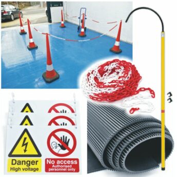 Electric Vehicle Workshop Safety – Starter Pack (Extended Cones)
