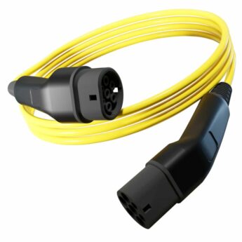 Electric Vehicle Charging Cable Type 2 to Type 2 – 5 metre YELLOW