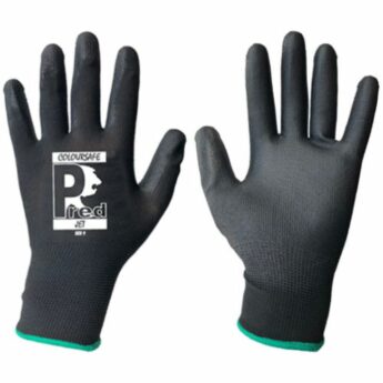 PREMIUM Manual Handling Workshop Gloves – Black PU – 10 Pair Pack