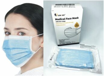 Medical Face Masks with Ear Loops – Type IIR