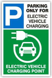 Electric Vehicle Charging / Parking Sign Electric Vehicle Charging / Parking Sign