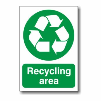 Recycling Area Sign