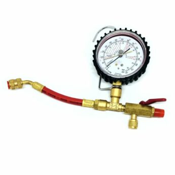 Low Pressure Gauge with hose fittings and ball valve