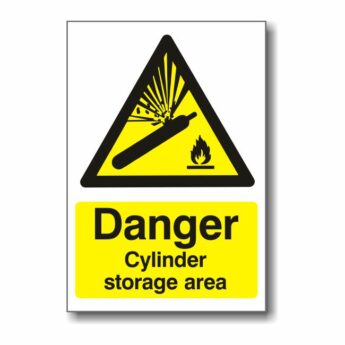 Danger Cylinder Storage Area