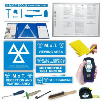 MOTORCYCLE MOT Bay Core Products & Small Tools PACK –  Class 1 & 2