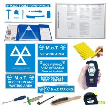 MOTORCYCLE MOT Bay Core Products & Small Tools PACK –  Class 1 & 2