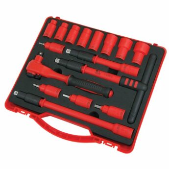 Insulated Socket Set 3/8″ Drive 16pc – VDE Certified