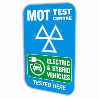 REPLACEMENT PANEL Electric & Hybrid Vehicles Tested Here – Swinger Sign