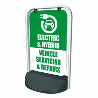 Electric Vehicle Servicing Repairs – Swinger Pavement Sign