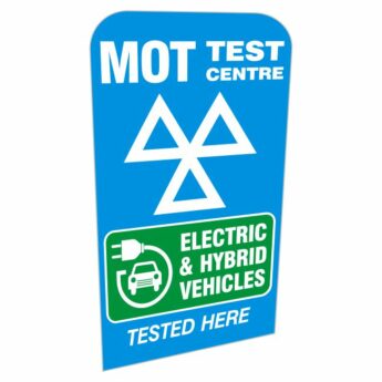 REPLACEMENT PANEL Electric & Hybrid Vehicles Tested Here – Pavement Sign