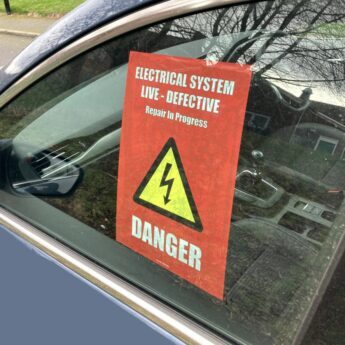 Vehicle Status – Self Cling Window Stickers