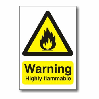 Warning Highly Flammable