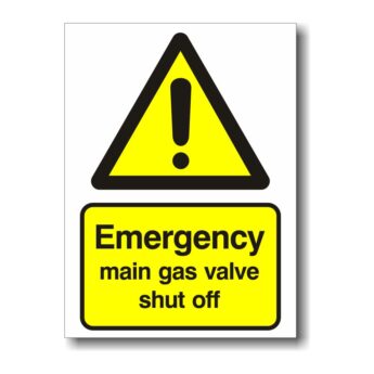 Emergency main gas valve shut off