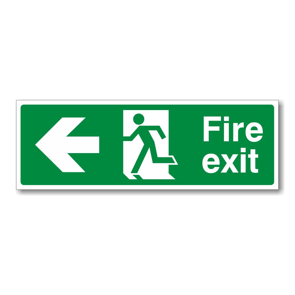 FEL7310 Fire Exit LEFT Arrow Sign
